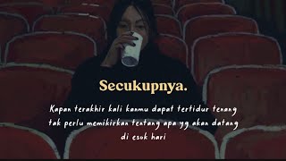 hindia - secukupnya // speed up song lyrics