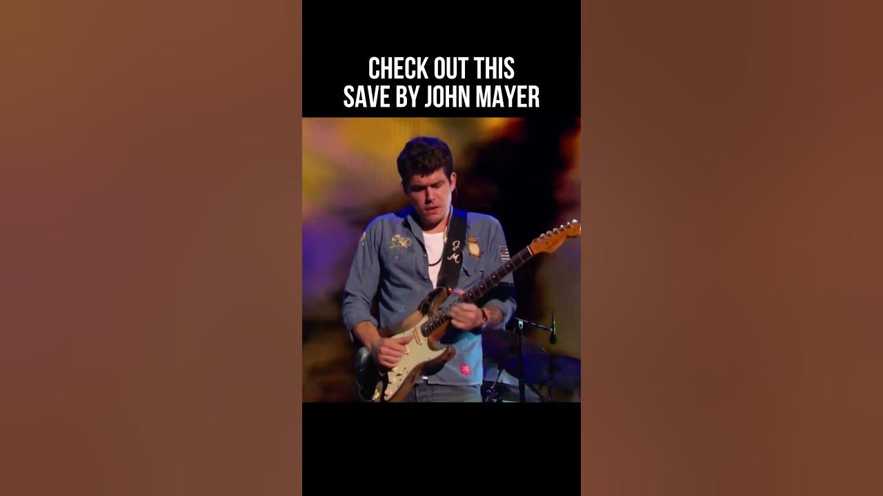 John Mayer’s Incredible Save