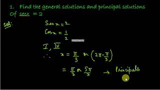 Solving trigonometric equations( Maths, Grade11, CBSE, IGCSE, IBDP) Video M11.2