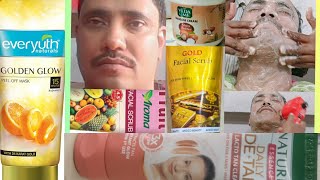GOLDEN GLOW MASK DE TAN FRUIT SCRUB GOLD SCRUB FACIAL#video #youtube #love #viral #face #scrub