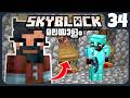 NEW DIAMOND ARMOR &amp; PLUMBING WORKS IN SKYBLOCK SURVIVAL!