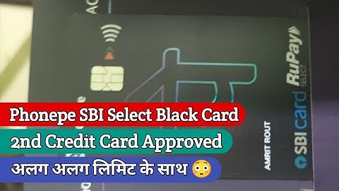 PhonePe SBI Select Black Credit Card Approved 🔥 | Phonepe Credit Card Apply