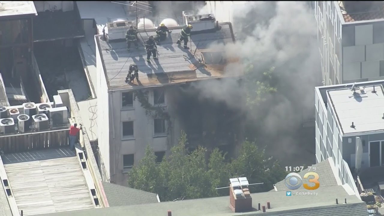 Firefighter Injured Battling Society Hill Blaze - YouTube