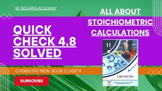 Quick Check 4.8 Solved | Class 11 Chemistry Punjab Board | Mass from Moles | NaOCl Production