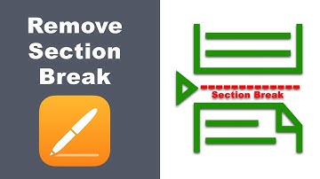 How to remove Section breaks in Apple Pages for iCloud