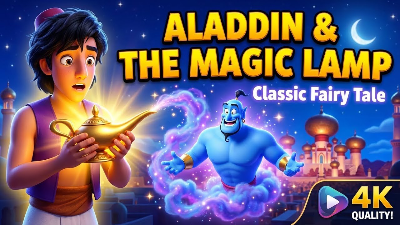 Aladdin & The Magic Lamp ✨ Full Pixar-Style Animated Story