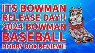 2024 BOWMAN BASEBALL HOBBY BOX REVIEW!! BOWMAN DYLAN CREWS 200K BOUNTY CHASE!