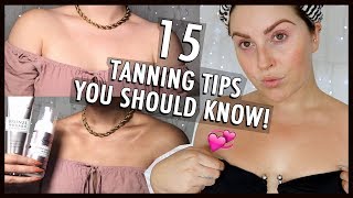 15 FAKE TAN TIPS YOU NEED TO KNOW! ⚠️ Glowing, NATURAL Tan! Shaaanxo