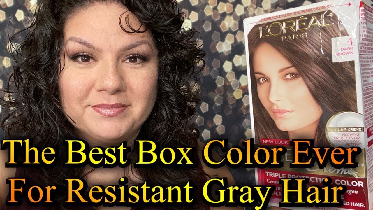 Best Box Color For Resistant Gray Hair Loreal Excellence Creme