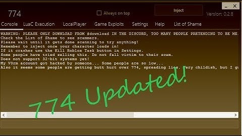 ✔️ [OMG OP] ✔️ ROBLOX SCRIPT EXECUTOR - 774 (WORKING) LUA C EXECUTION, CLICK CMDS, & MORE ✔️