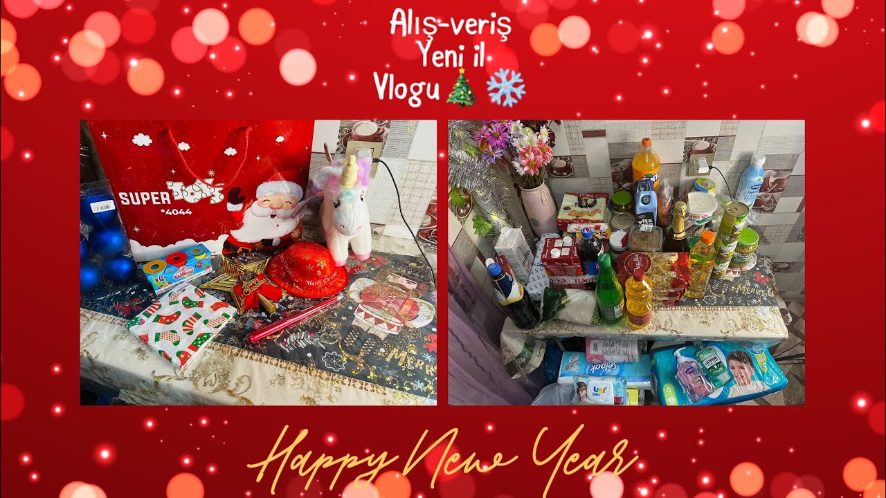Market alış-verişi.Yeni il bazarlığı.Yolkamıza çatışmayanları aldıq🎄❄️🥰