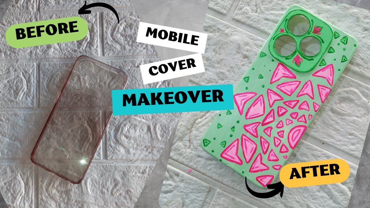 Mobile Back Cover Painting DIY Mobile Cover Painting at Home Hand