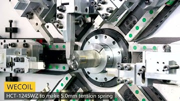 CNC spring machine HCT-1245WZ make extension spring
