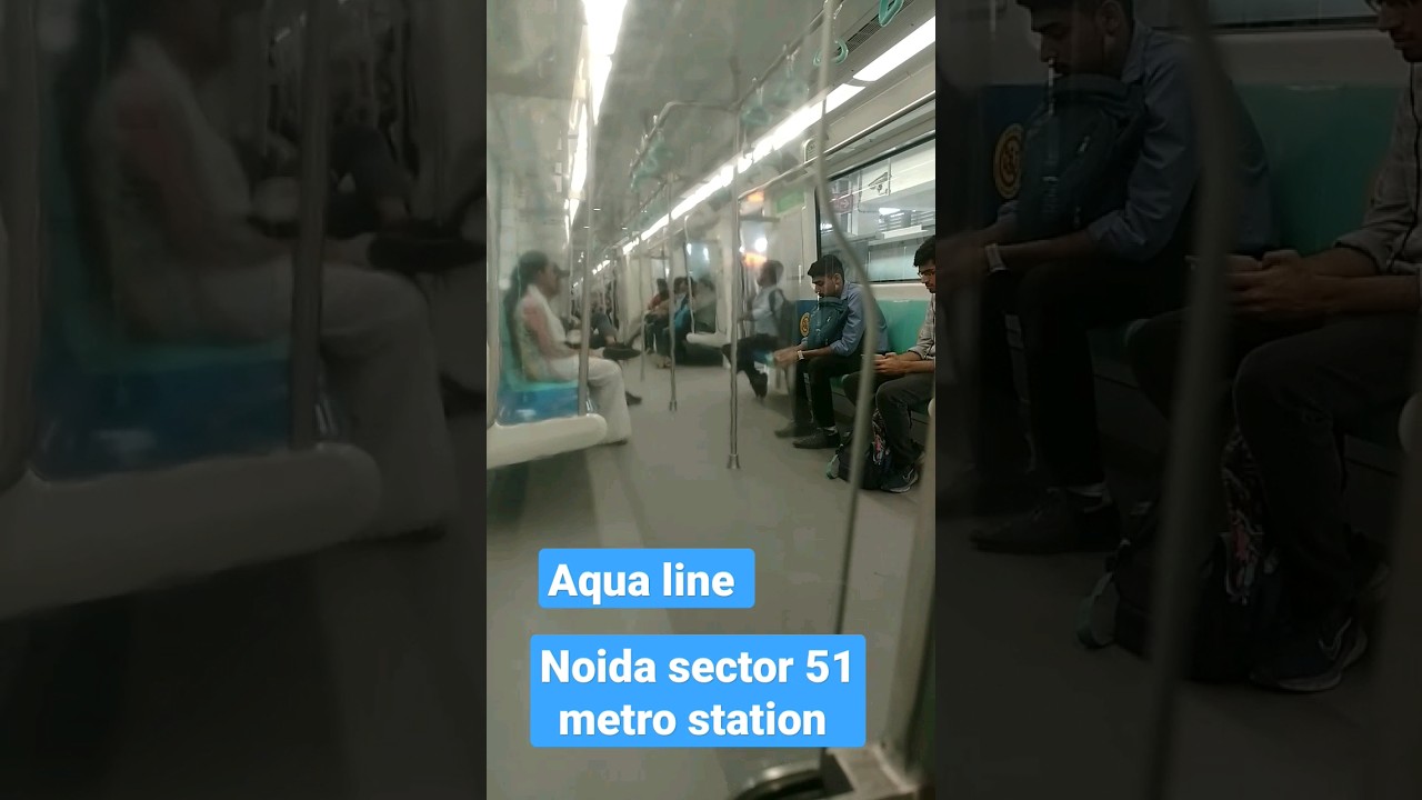 🚆 Noida metro Aqua metro Noida sector 51 metro station 
