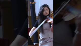 Violinist CARINA SANDEJAS playing &quot;Ave Maria&quot; at Christmas Concert