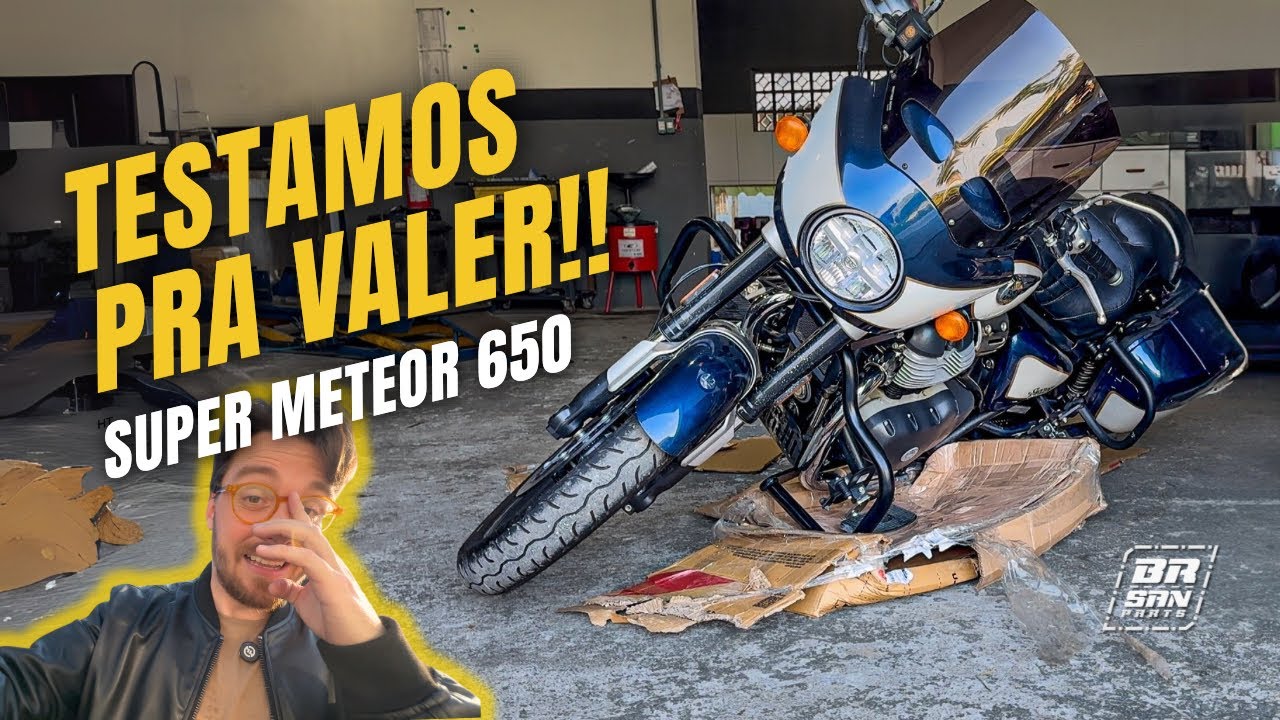 QUEBROU OU SALVOU? PROTETOR DE MOTOR PARA SUPER METEOR 650 - BR-SAN PARTS 