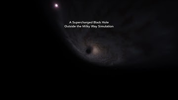 Supercharged Black Hole & the Milky Way in SpaceEngine