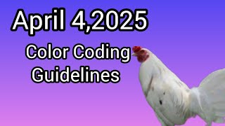 April 4,2025 Color Coding Guidelines.