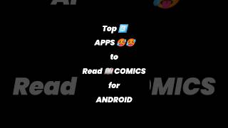 Best APPs to Read COMICS 😍🤩 #shorts #comics #manga screenshot 1