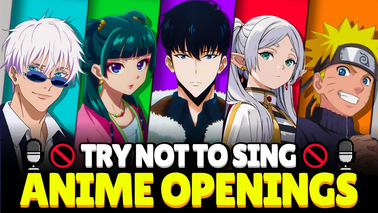 Попробуйте не петь и не танцевать! 🚫🗣️ Легендарные аниме-опенинги (аниме-издание)