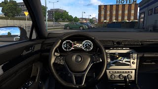 Volkswagen Passat B8 2014 Euro Truck Simulator 2 [Steering Wheel play] screenshot 2