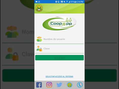 Proceso de Registro para poder acceder a la App de COOPNAMA