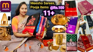 Meesho Sarees తో పాటు మరికొన్ని Useful Pooja items👌మంచి కలెక్షన్స్😍 100% మీకు నచ్చేవి #meesho #pooja screenshot 5