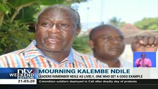 Kalembe Ndile Dp Ruto, Kalonzo Musyoka Mourn Former Mp