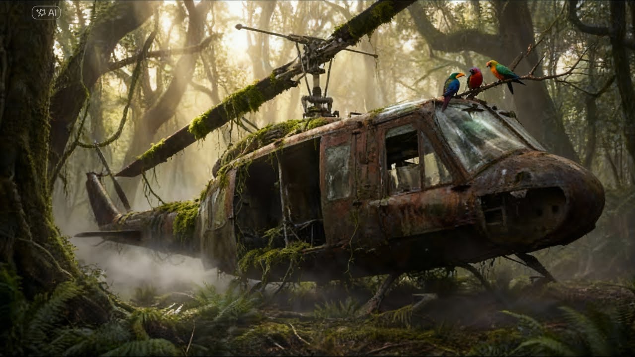 Hidden in the Forest for 40 Years — This Abandoned Military Helicopter Was Restored