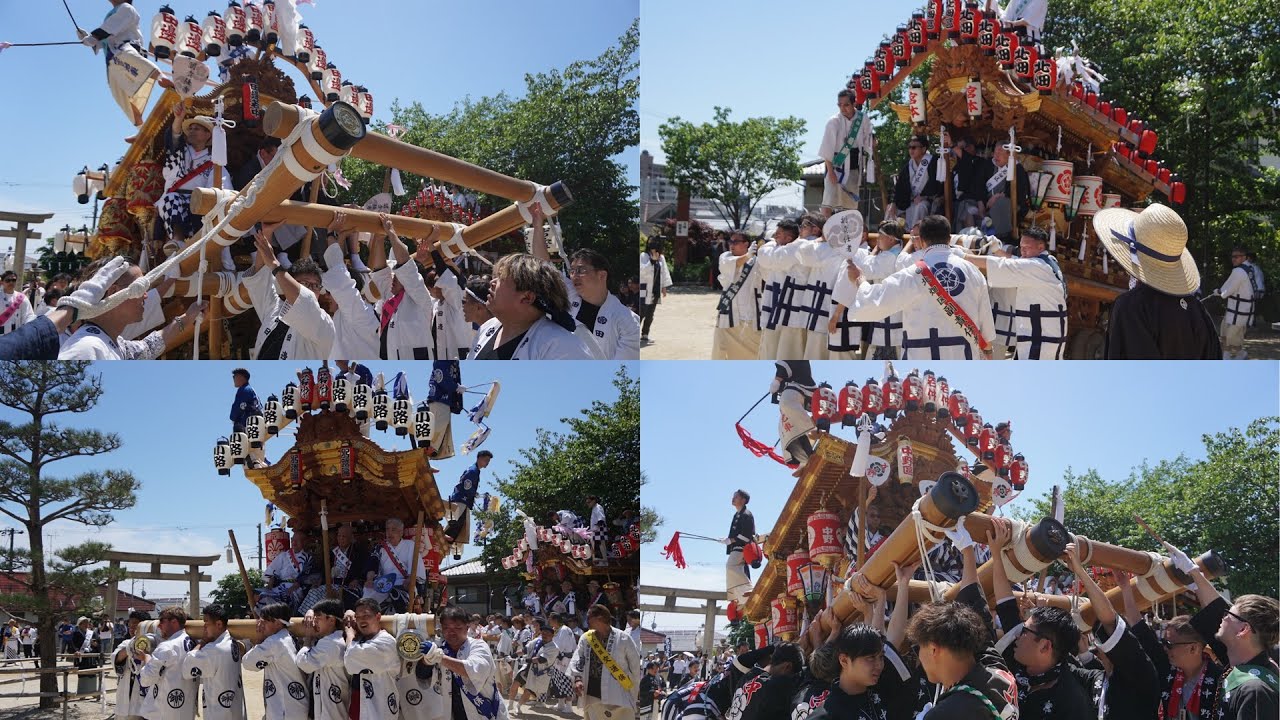 R8.5.5 鷺宮八幡神社(保久良神社御旅所)宮出し 中野區/小路區/田邊區/北畑區 東灘だんじり祭