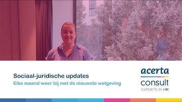 Acerta Opleidingen - Sociaal-juridische updates - Nathalie vertelt