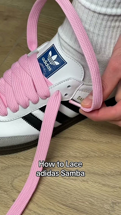 Lacing the adidas Samba 🎥 @strapzlaces #adidas #adidasoriginals #adidasamba #samba