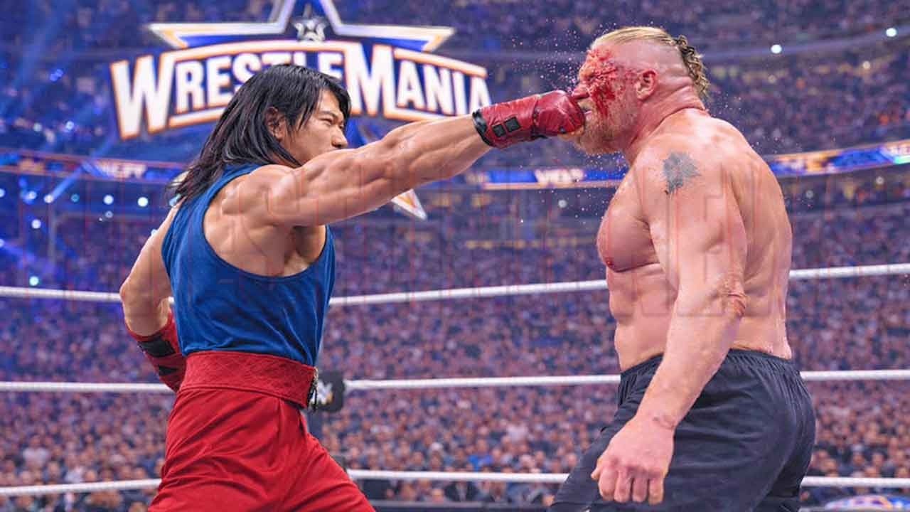 Liu Kang vs Brock Lesnar vs Casket Wresltemania Match