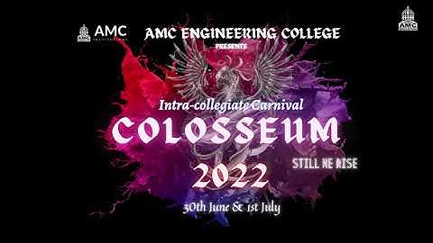 Colosseum Flash Mob 2022 AMC Engineering college.