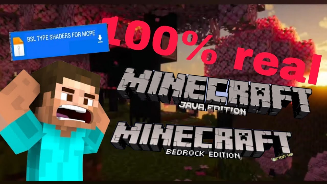 Minecraft BSL shaders ultra graphics Java edition and bedrock edition ...