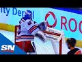 Georgiev goes ballistic and smashes up stick after giving up 6 goals