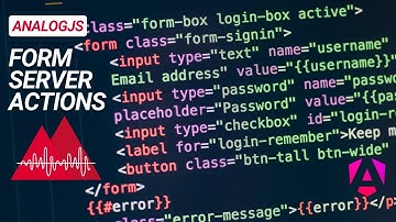 Building Fullstack Angular forms with Analog Form Server Actions