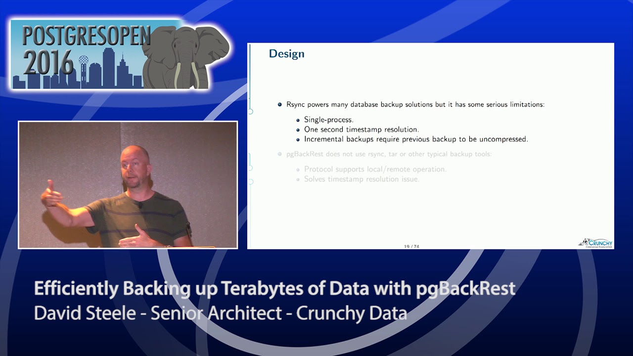 Efficiently Backing up Terabytes of Data with pgBackRest - David Steele postgresql download