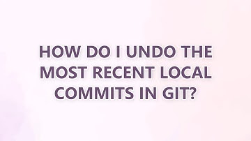 How do I undo the most recent local commits in Git? (3 SOLUTIONS!!)