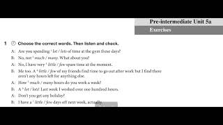 Pre-intermediate 5a