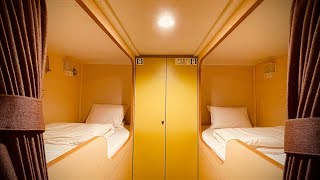 [5,000 yen] Cheap capsule room on a overnight ferry between Fukuoka and Osaka | Meimon Taiyo Ferry