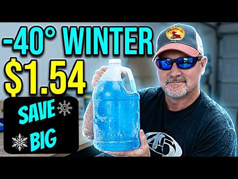 How To Make -40 Below WINTER Washer Fluid For $1.54 Gallon