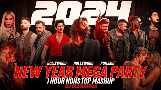 #2024 1 Jam Nonstop Mega Party Mashup Tahun Baru | Mashup Terbaik 2023 | Akhir Tahun M | Dj DeLhiwala