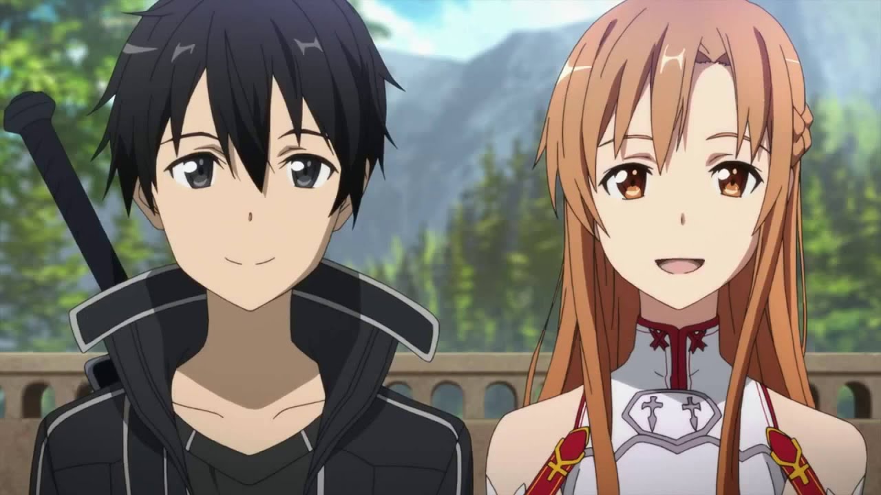 Sword Art Online Kirito And Asuna Moments English Dub YouTube