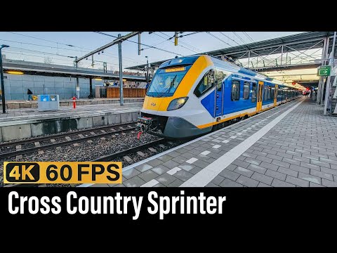 Train Cab Ride NL / 99km Sprinter Ride! / Dordrecht - Rotterdam - Gouda - Amsterdam / February 2024