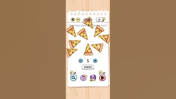 brain test level-5 How many Pizza slice do we  have ? #braintest#shorts  #gaming #shortsfeed