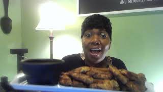 Bisquick Crispy Oven Fried Chicken- Finger licking good!!#Superbowlfood#ChatandChew/Jen#BlackHistory