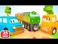 Os carros inteligentes brincam com o trem animao infantil compilao de desenhos animados