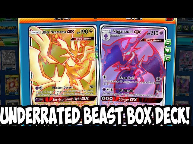 Pokemon Complete Deck - Psychic Ultra Beast - Nihilego GX, Naganadel GX,  Malamar