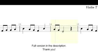 While Your Lips Are Still Red Violin Sheet